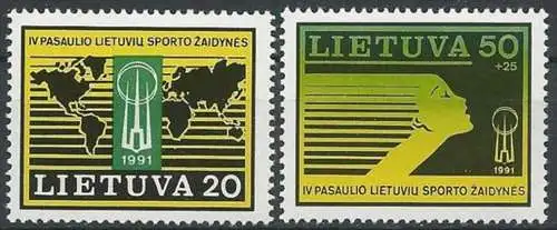 LITAUEN 1991 Mi-Nr. 482/83 ** MNH