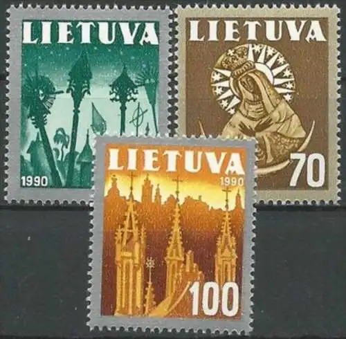 LITAUEN 1991 Mi-Nr. 474/76 ** MNH