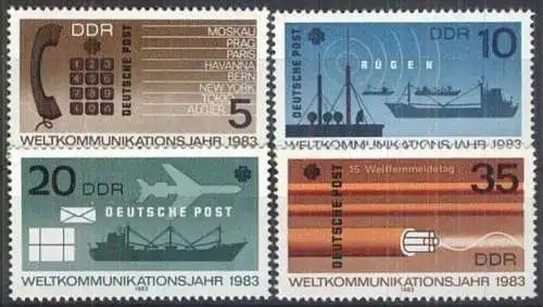 DDR 1983 Mi-Nr. 2770/73 ** MNH