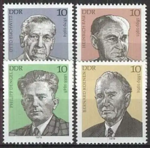 DDR 1979 Mi-Nr. 2454/57 ** MNH