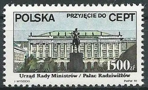 POLEN 1991 Mi-Nr. 3314 ** MNH