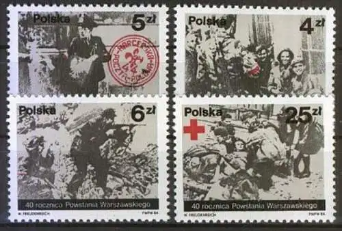 POLEN 1984 Mi-Nr. 2930/33 ** MNH