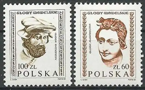 POLEN 1982 Mi-Nr. 2829/30 ** MNH