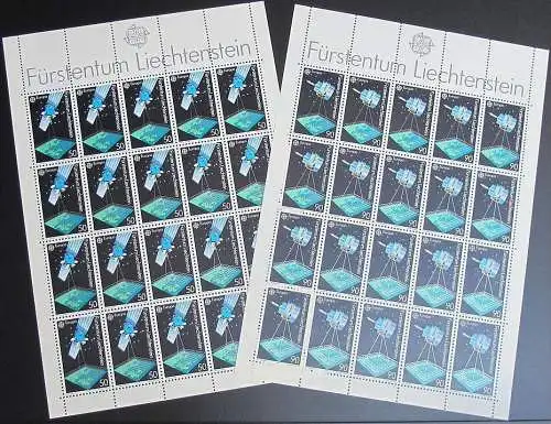 LIECHTENSTEIN 1991 Mi-Nr. 1011/12 Kleinbögen ** MNH