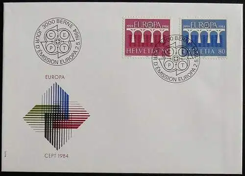 SCHWEIZ 1984 Mi-Nr. 1270/71 CEPT FDC