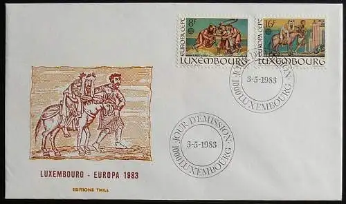 LUXEMBURG 1983 Mi-Nr. 1074/75 CEPT FDC