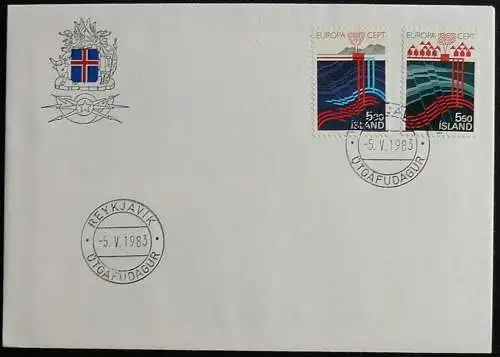 ISLAND 1983 Mi-Nr. 598/99 CEPT FDC