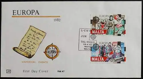 MALTA 1982 Mi-Nr. 661/62 CEPT FDC