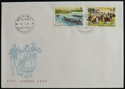 FINNLAND 1981 Mi-Nr. 881/82 CEPT FDC