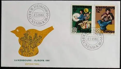 LUXEMBURG 1981 Mi-Nr. 1031/32 CEPT FDC