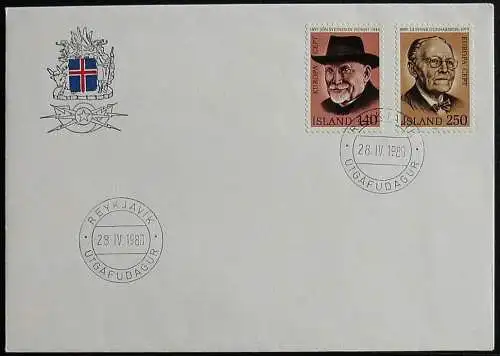 ISLAND 1980 Mi-Nr. 552/53 CEPT FDC