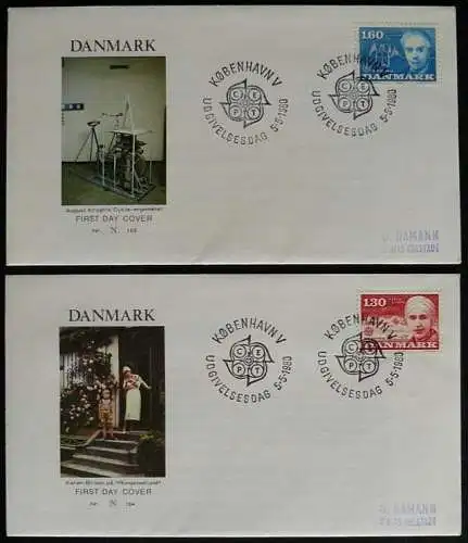 DÄNEMARK 1980 Mi-Nr. 699/00 CEPT FDC