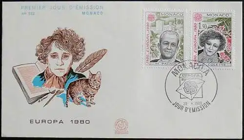 MONACO 1980 Mi-Nr. 1421/22 CEPT FDC