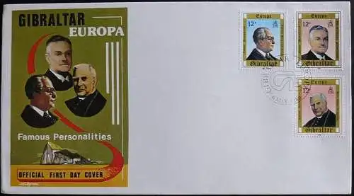 GIBRALTAR 1980 Mi-Nr. 405/07 CEPT FDC