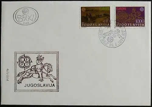 JUGOSLAWIEN 1979 Mi-Nr. 1787/88 CEPT FDC