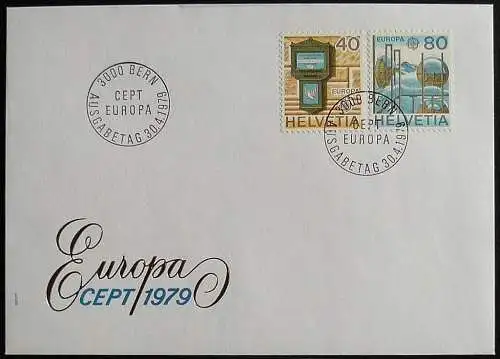 SCHWEIZ 1979 Mi-Nr. 1154/55 CEPT FDC