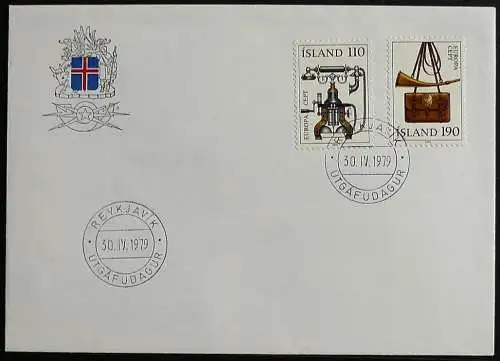 ISLAND 1979 Mi-Nr. 539/40 CEPT FDC
