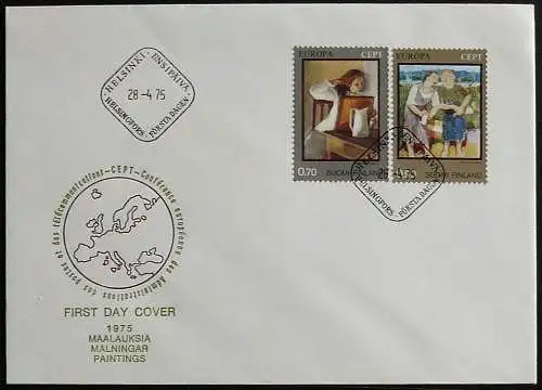 FINNLAND 1975 Mi-Nr. 764/65 CEPT FDC