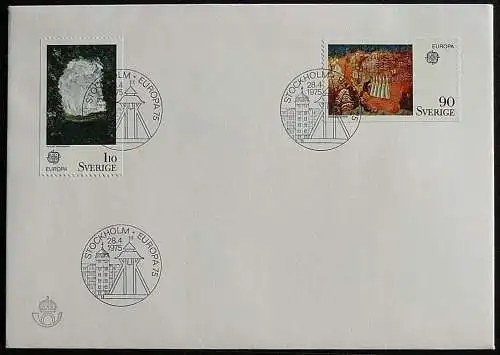 SCHWEDEN 1975 Mi-Nr. 899/00 CEPT FDC