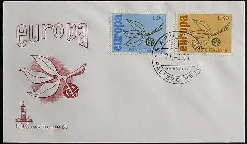 ITALIEN 1965 Mi-Nr. 1186/87 CEPT FDC