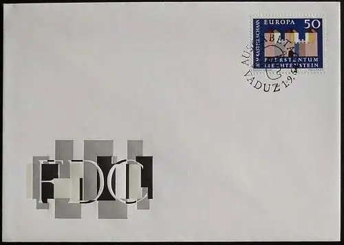 LIECHTENSTEIN 1964 Mi-Nr. 444 CEPT FDC