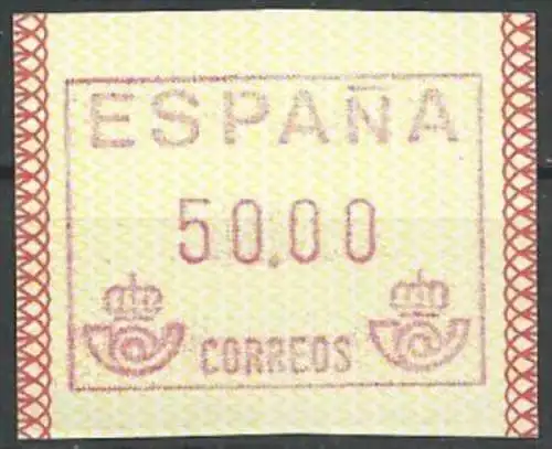 SPANIEN 1989 Mi-Nr. ATM 1 ** MNH