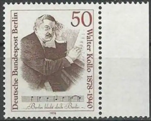 BERLIN 1978 Mi-Nr. 561 ** MNH