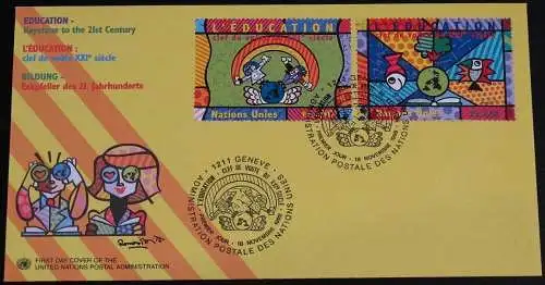 UNO GENF 1999 Mi-Nr. 382/83 FDC