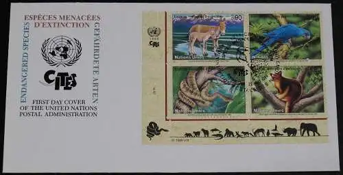 UNO GENF 1999 Mi-Nr. 369/72 FDC