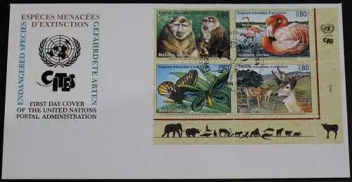 UNO GENF 1998 Mi-Nr. 330/33 FDC