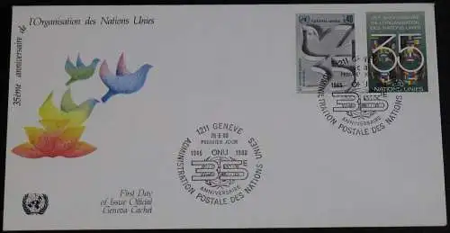 UNO GENF 1980 Mi-Nr. 92/93 FDC
