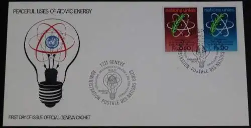 UNO GENF 1977 Mi-Nr. 70/71 FDC