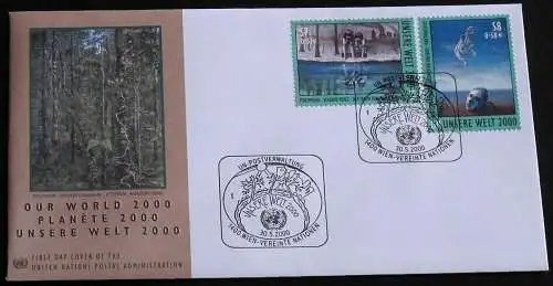 UNO WIEN 2000 Mi-Nr. 307/08 FDC