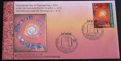 UNO WIEN 2000 Mi-Nr. 302 FDC