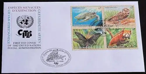 UNO WIEN 1998 Mi-Nr. 248/51 FDC