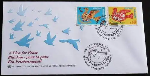 UNO WIEN 1996 Mi-Nr. 216/17 FDC