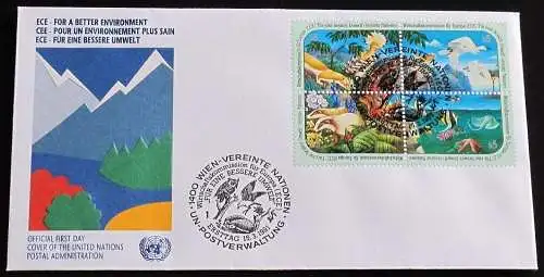 UNO WIEN 1991 Mi-Nr. 110/13 FDC