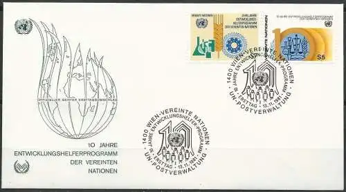 UNO WIEN 1981 Mi-Nr. 21/22 FDC