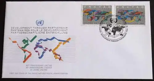 UNO NEW YORK 1994 Mi-Nr. 677/78 FDC