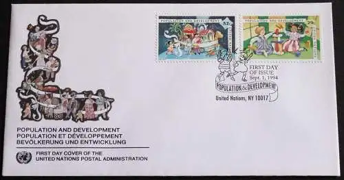 UNO NEW YORK 1994 Mi-Nr. 675/76 FDC