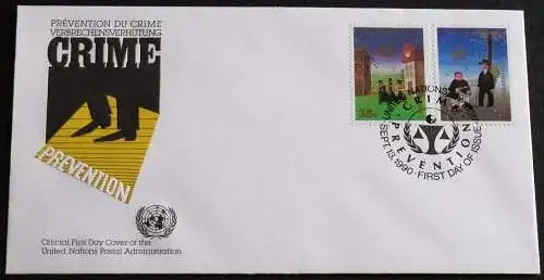 UNO NEW YORK 1990 Mi-Nr. 604/05 FDC