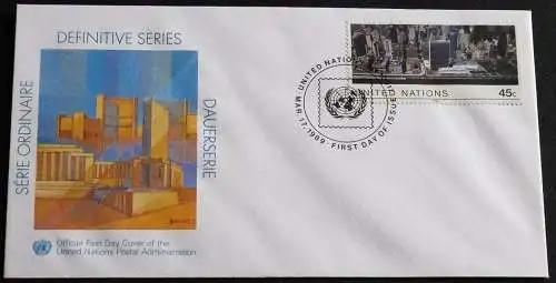 UNO NEW YORK 1989 Mi-Nr. 574 FDC