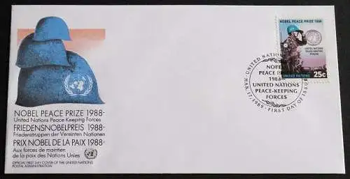 UNO NEW YORK 1989 Mi-Nr. 573 FDC