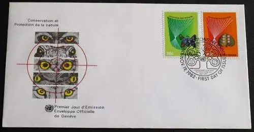UNO NEW YORK 1982 Mi-Nr. 413/14 FDC