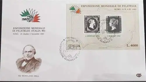 ITALIEN 1985 Mi-Nr. Block 1 FDC