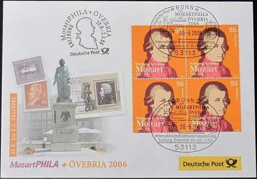 DEUTSCHLAND 2006 Övebria 2006 Salzburg 30.06.2006 Messebrief Deutsche Post