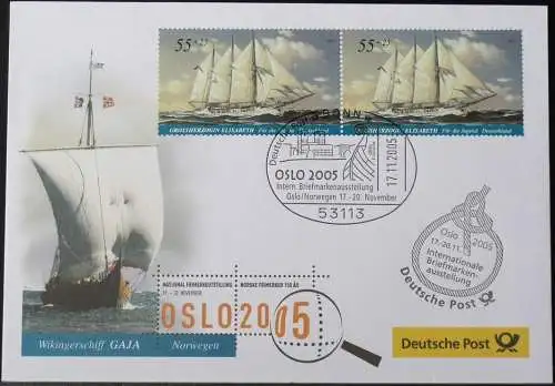 DEUTSCHLAND 2005 Oslo 2005 Norwegen 17.11.2005 Messebrief Deutsche Post