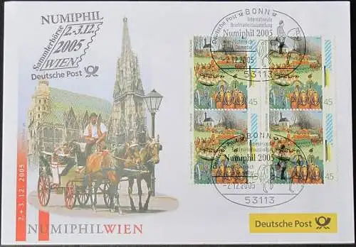 DEUTSCHLAND 2005 Numiphil Wien 02.12.2005 Messebrief Deutsche Post