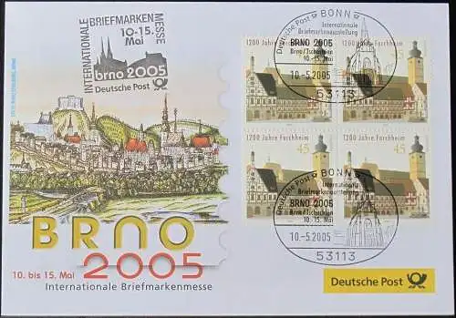 DEUTSCHLAND 2005 BRNO 2005 Brno Tschechien 10.05.2005 Messebrief Deutsche Post