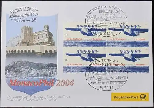 DEUTSCHLAND 2004 MonacoPhil 2004 Monaco 03.12.2004 Messebrief Deutsche Post